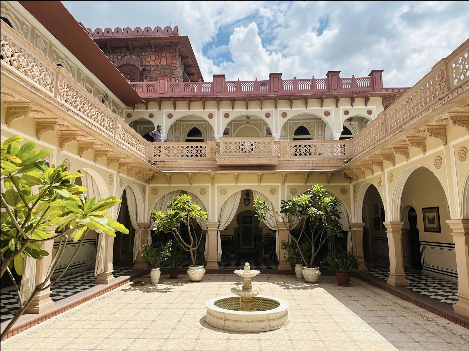 The courtyard